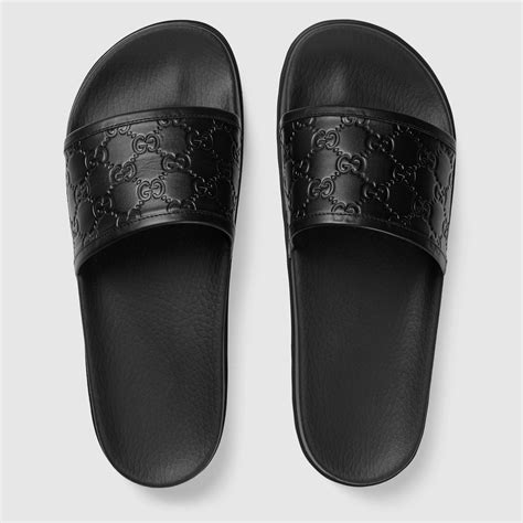 gucci platform slides mens|gucci slides with fur women.